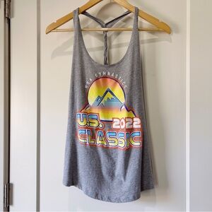 USA Gymnastics 2022 US Classic tank top in grey size S